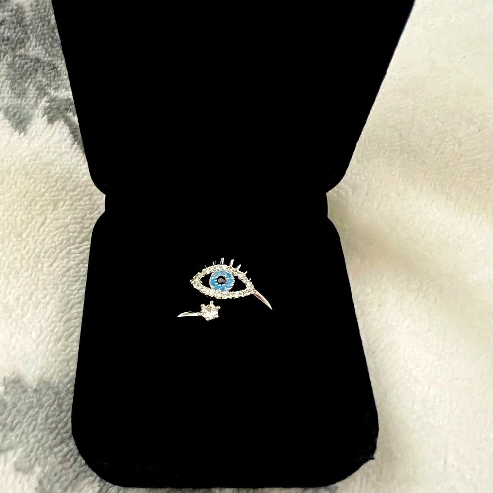 Evil Eye Adjustable Ring NEW